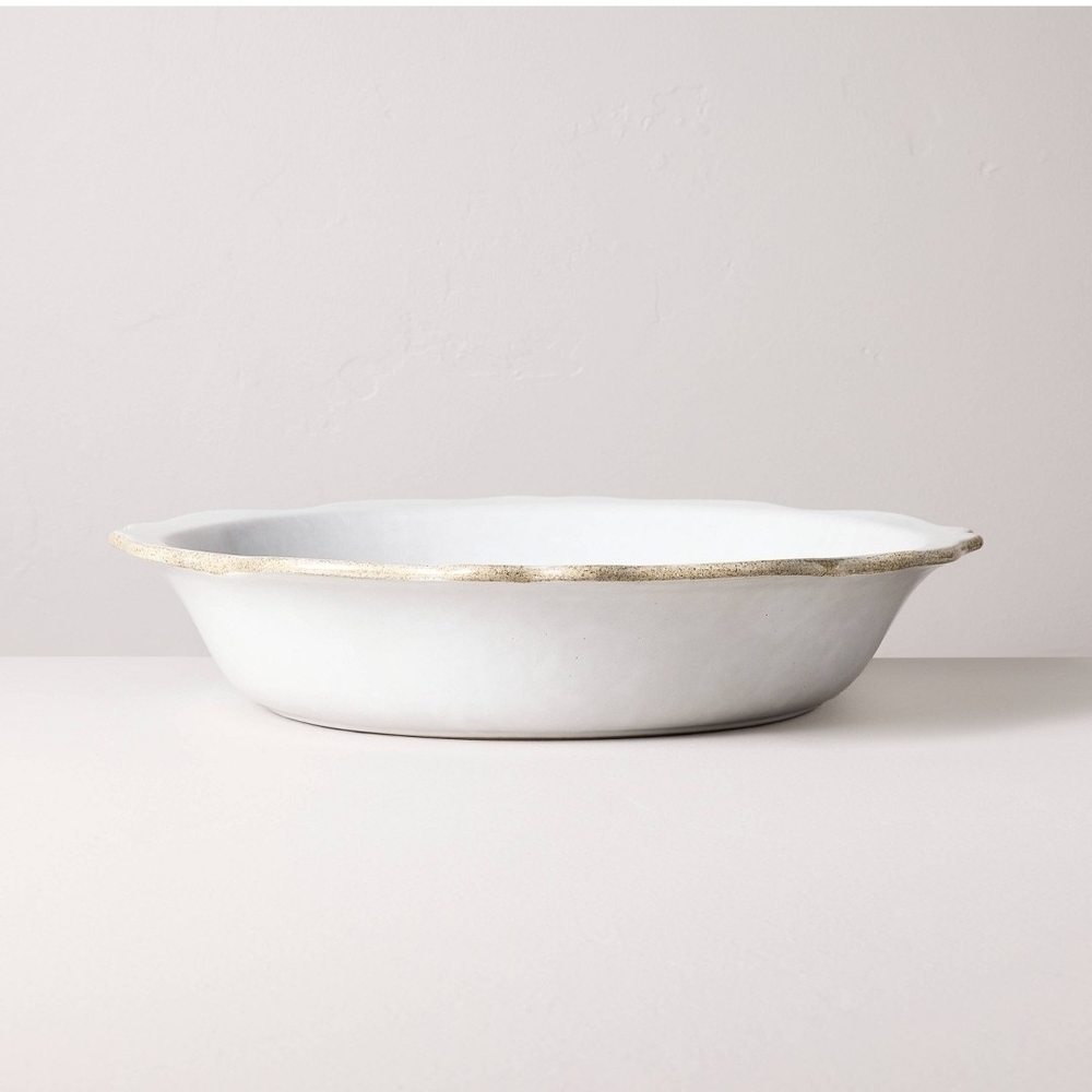Hearth & Hand With Magnolia Carved Edge Salad Bowl - Cream